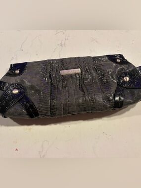 Isabella Fiore Loung Liz Nadi Clutch Charcoal  Handbag MSRP $550